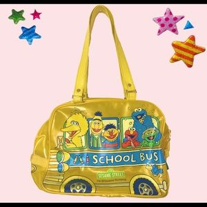 Retro Kidcore Yellow Seasame Street Lunch Bag